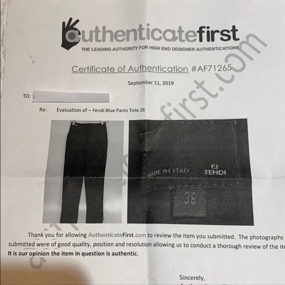 FENDI Dress Pants. NWT. Size 38 - Picture 8 of 9